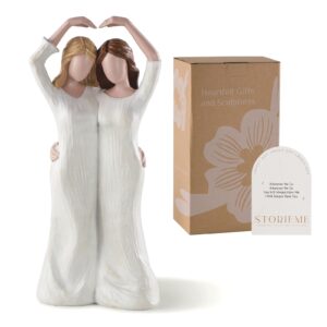 Overhead Heart Sister Figurines