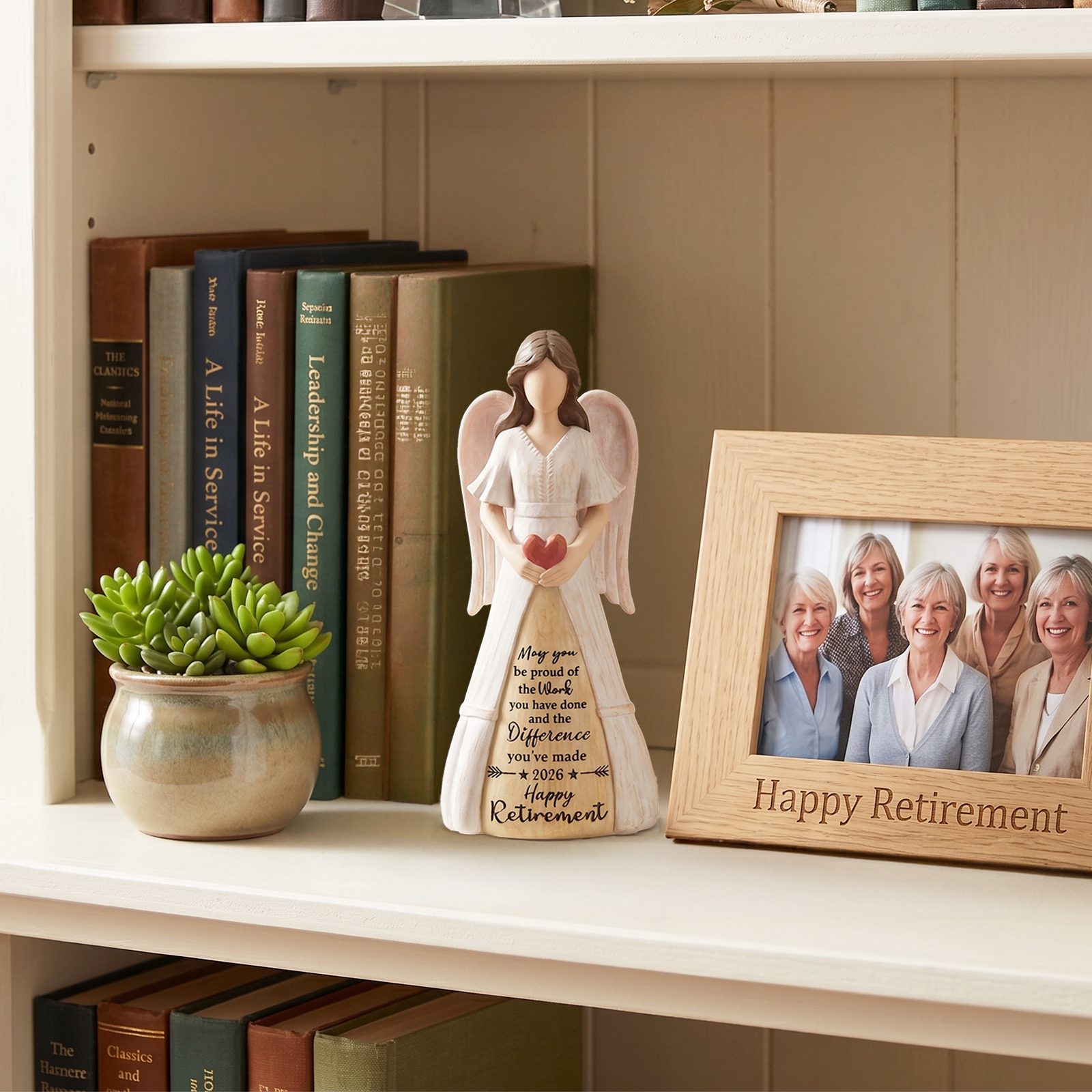 Angel Holding Heart Retirement Figurine 2026 – Meaningful Retirement Gift for Women - Image 5