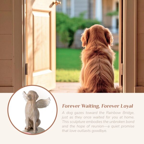 Dog Memorial Gifts for Loss of Dog: Pet Sympathy Remembrance Bereavement Gift Rainbow Bridge Dogs Passing Away Angel Figurine for Dogs Mom - Image 7