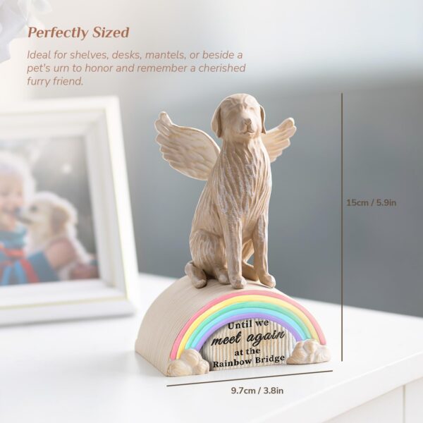 Dog Memorial Gifts for Loss of Dog: Pet Sympathy Remembrance Bereavement Gift Rainbow Bridge Dogs Passing Away Angel Figurine for Dogs Mom - Image 4