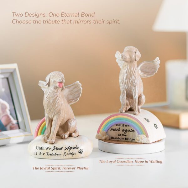 Dog Memorial Gifts for Loss of Dog: Pet Sympathy Remembrance Bereavement Gift Rainbow Bridge Dogs Passing Away Angel Figurine for Dogs Mom - Image 5