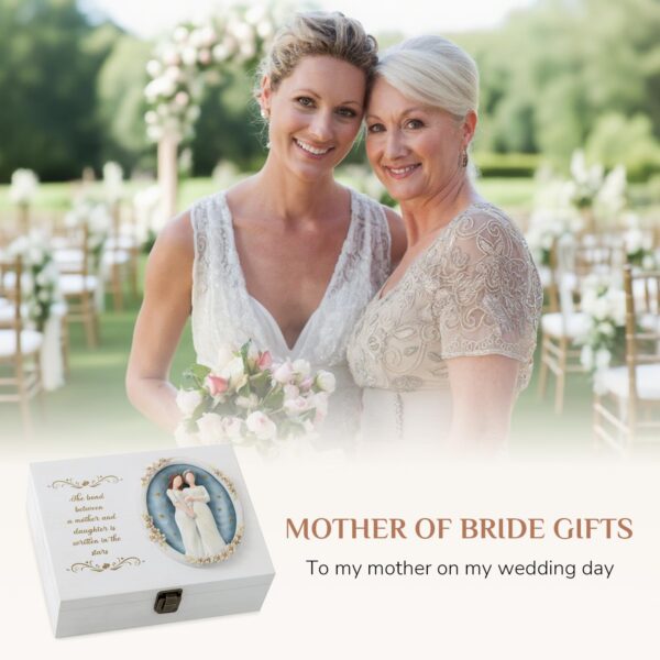 Mother Daughter Gifts - Mother of the Bride Gifts for Wedding - Daughter Birthday Present - Sympathy Memorial Gift for Loss of Mom Wooden Memory Box for Keepsakes - Image 8