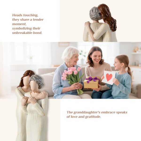 Grandma Birthday Gifts from Granddaughter: Great Grandmas Gift Ideas for Christmas Mothers Day from Grandkids Grandmother Figurines Statue - Image 6