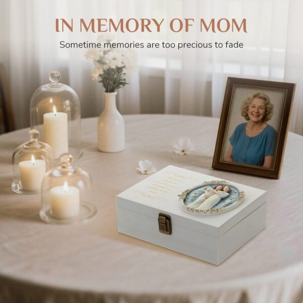 Mother Daughter Gifts - Mother of the Bride Gifts for Wedding - Daughter Birthday Present - Sympathy Memorial Gift for Loss of Mom Wooden Memory Box for Keepsakes - Image 7