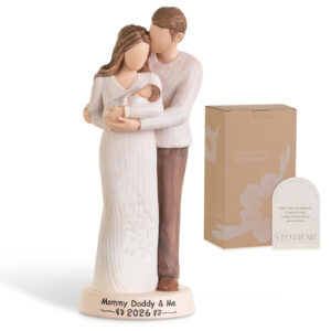 A Family of Three Figurine – New Parents Keepsake for Mom & Dad 2026