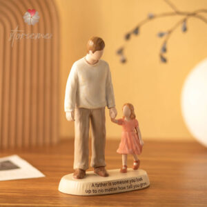 Dad Daughter Figurine – Gift for Dad's Birthday, Father's Day, Wedding & Memorial