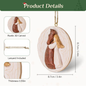 Alternative view of Horse Christmas Ornament – 3D Horse Decoration for Equestrian Lovers, Gifts for Women & Teen Girls
