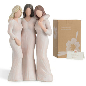 Three Sisters Hugging Figurine – Side by Side, Through It All