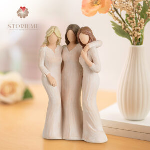 Alternative view of Three Sisters Hugging Figurine – Side by Side, Through It All