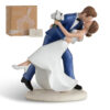 Bride & Groom Dipping Kiss Cake Topper – A Moment of Love in Motion