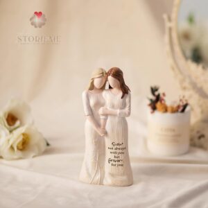 Alternative view of Soul Sister Hand-in-Hand Figurine with Engraved Message – Forever by Your Side