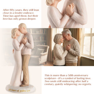 50th Golden Anniversary Figurine – Celebrating 50 Years of Golden Love - Image 4