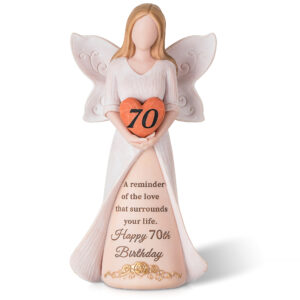 70th Birthday Angel Figurine – A Life Surrounded by Love