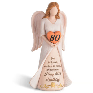 80th Birthday Angel Figurine – A Legacy of Love and Wisdom