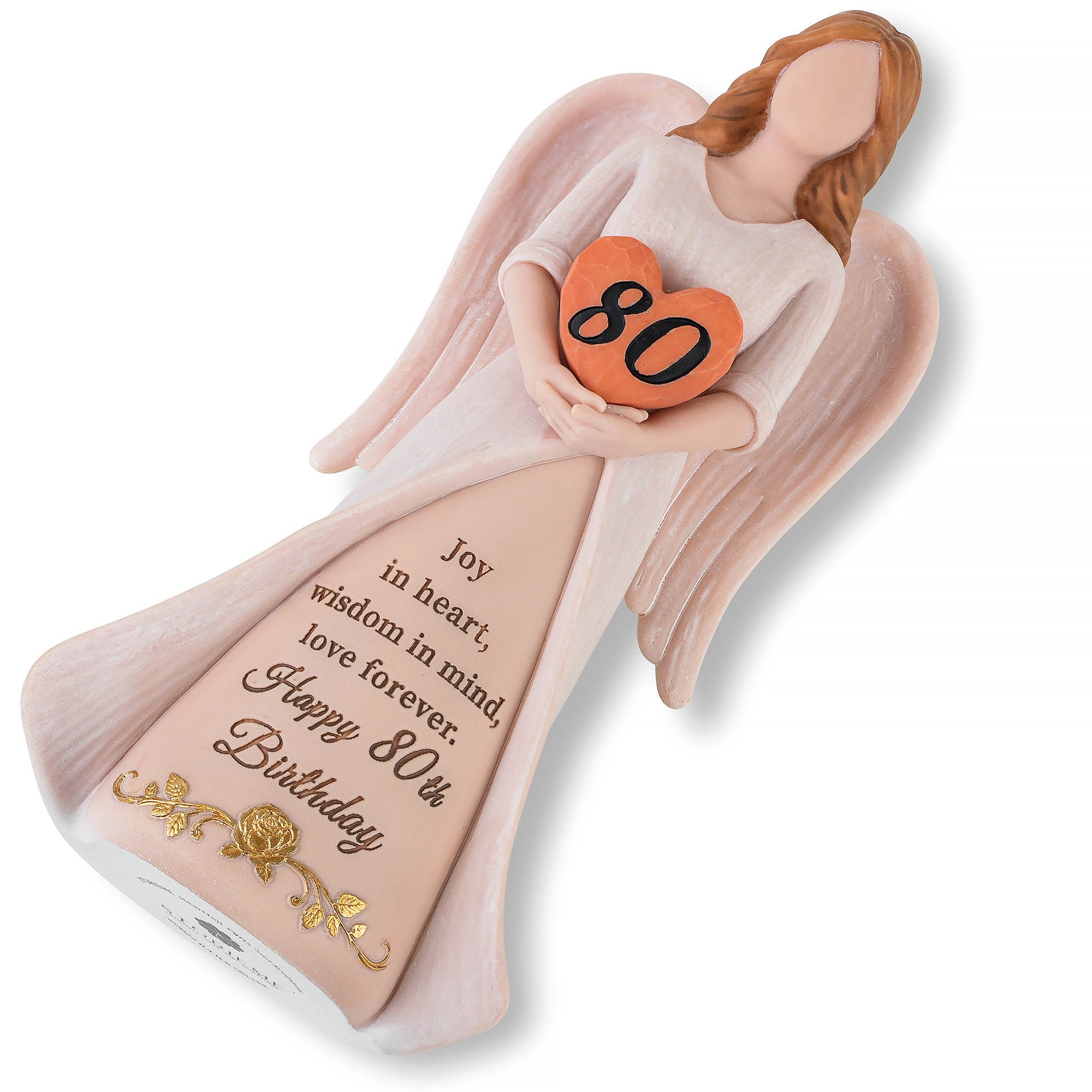 80th Birthday Angel Figurine – A Legacy of Love and Wisdom - Image 3