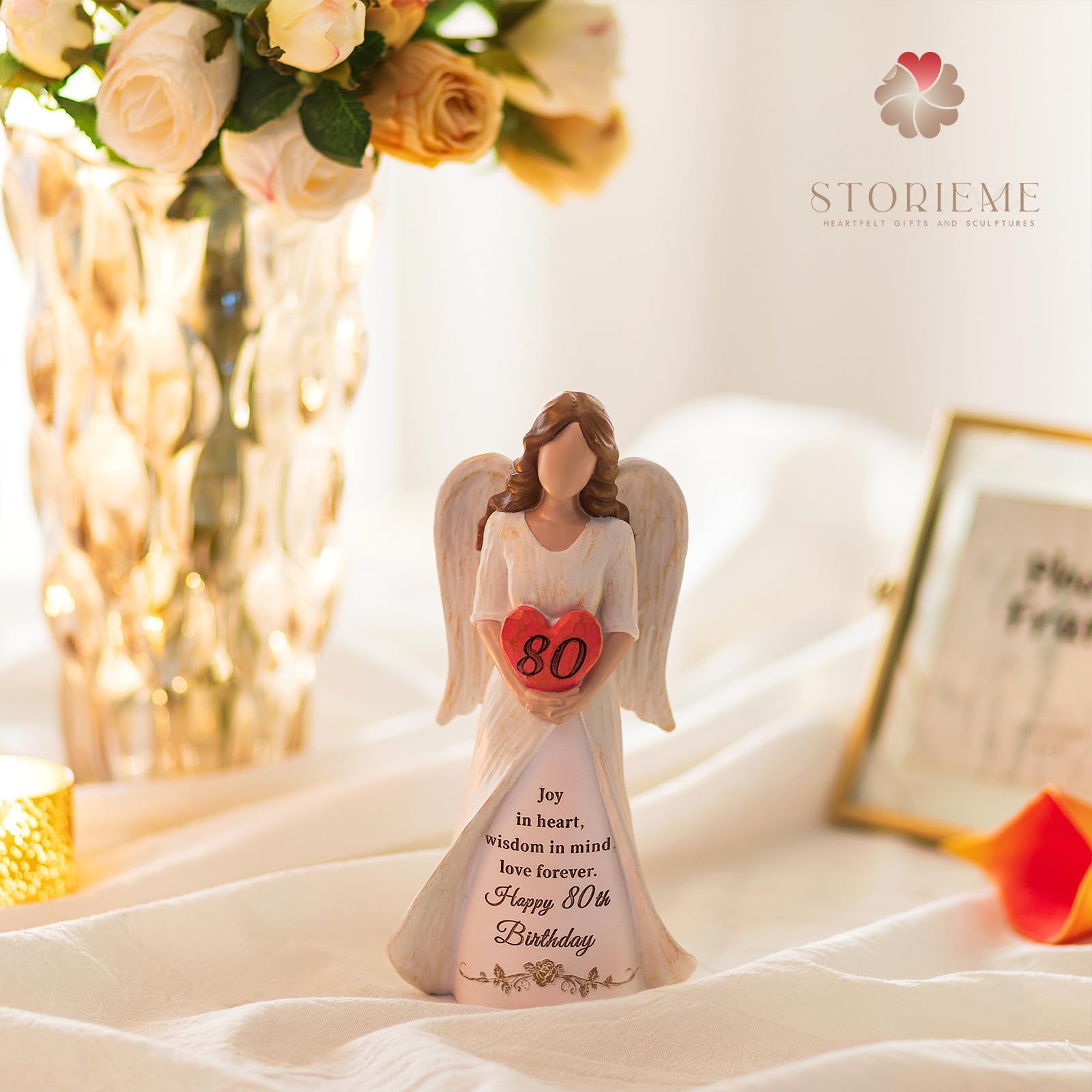 80th Birthday Angel Figurine – A Legacy of Love and Wisdom - Image 6