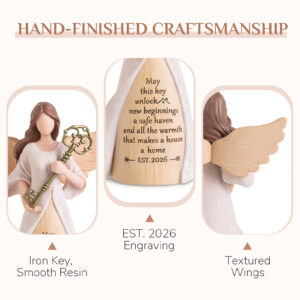 Housewarming Angel Figurine – A Key to New Beginnings - Image 3