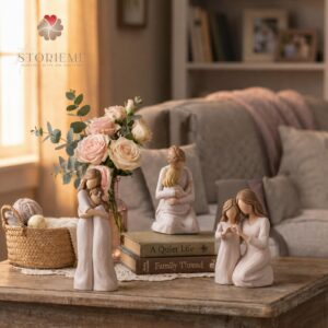 Mother & Daughter Figurine – Home Is in Her Arms - Image 6