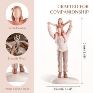 Father & Daughter Shoulder Ride Figurine – Plain Base | A Love That Lifts You Higher - Image 3