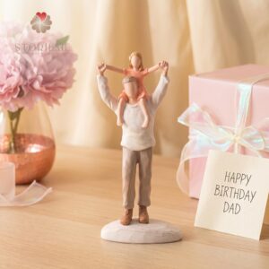 Father & Daughter Shoulder Ride Figurine – Plain Base | A Love That Lifts You Higher - Image 6