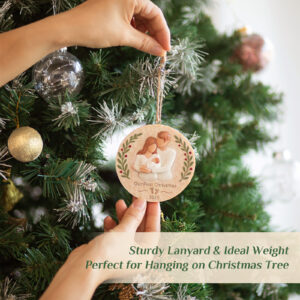 Baby's First Christmas Ornament 2026 – First Christmas as a Family of Three - Image 6