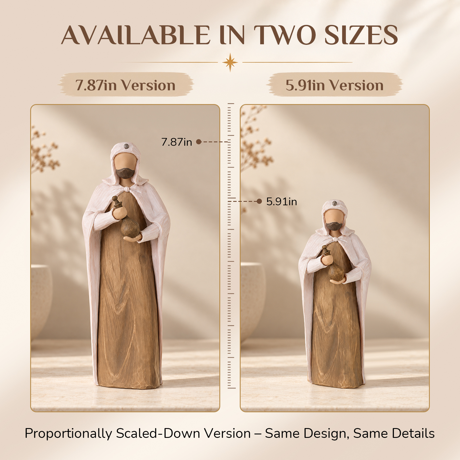 12-Piece Christmas Nativity Scene Set (Medium Size) – The Story of the First Christmas - Image 4