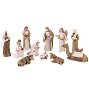 12-Piece Christmas Nativity Scene Set – The Story of the First Christmas