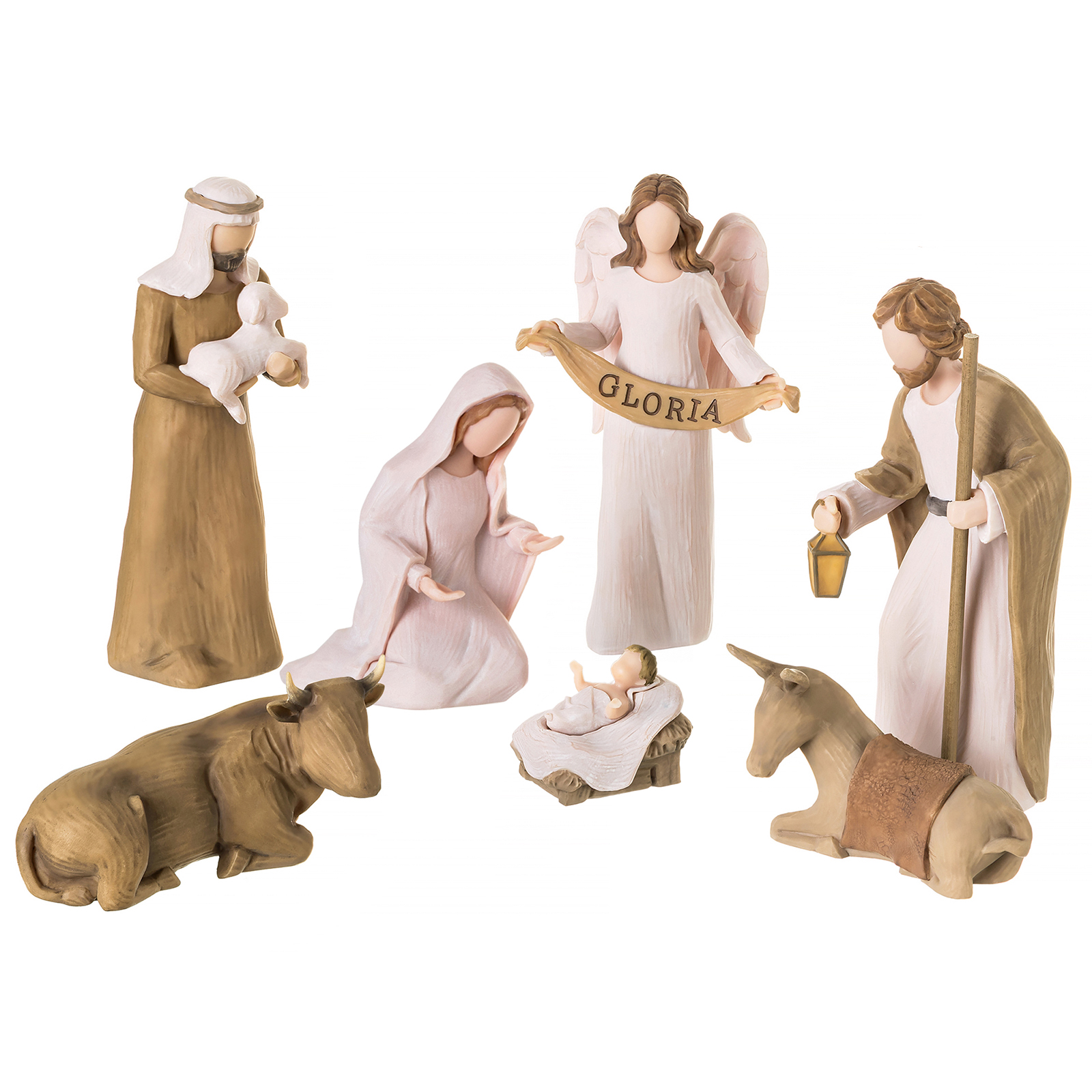 8-Piece Christmas Nativity Scene Set – The Heart of the First Christmas