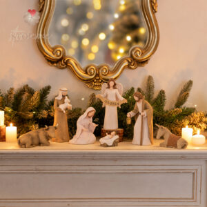 8-Piece Christmas Nativity Scene Set – The Heart of the First Christmas - Image 4