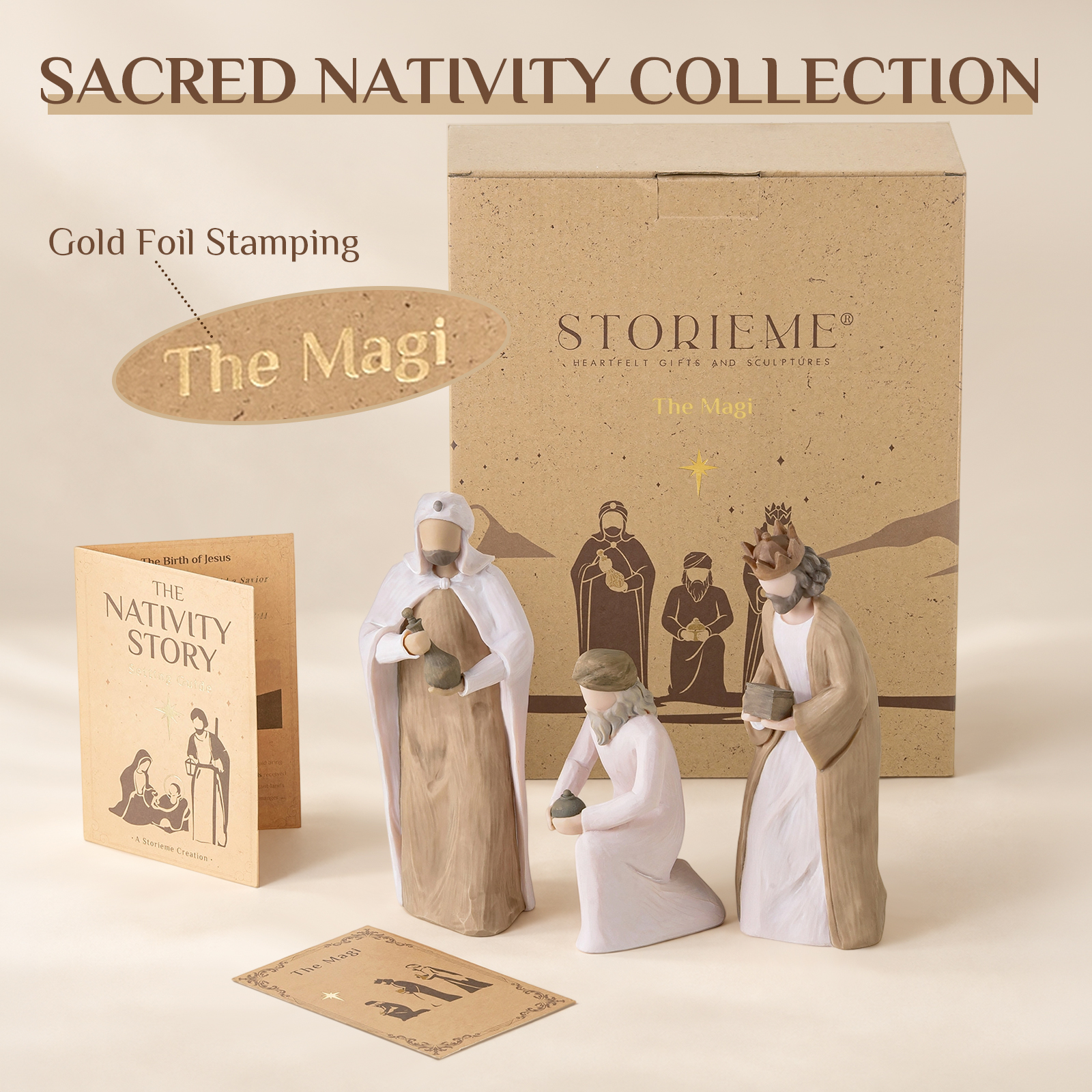 Three Wise Men Nativity Figurine Set – Complete Your Christmas Nativity Scene - Image 5